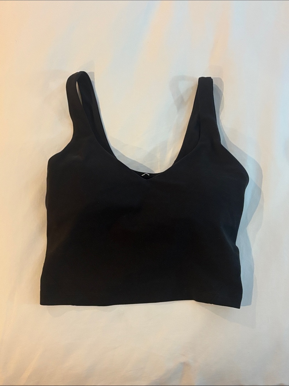 lululemon athletica Black Crop Tank Bralette
